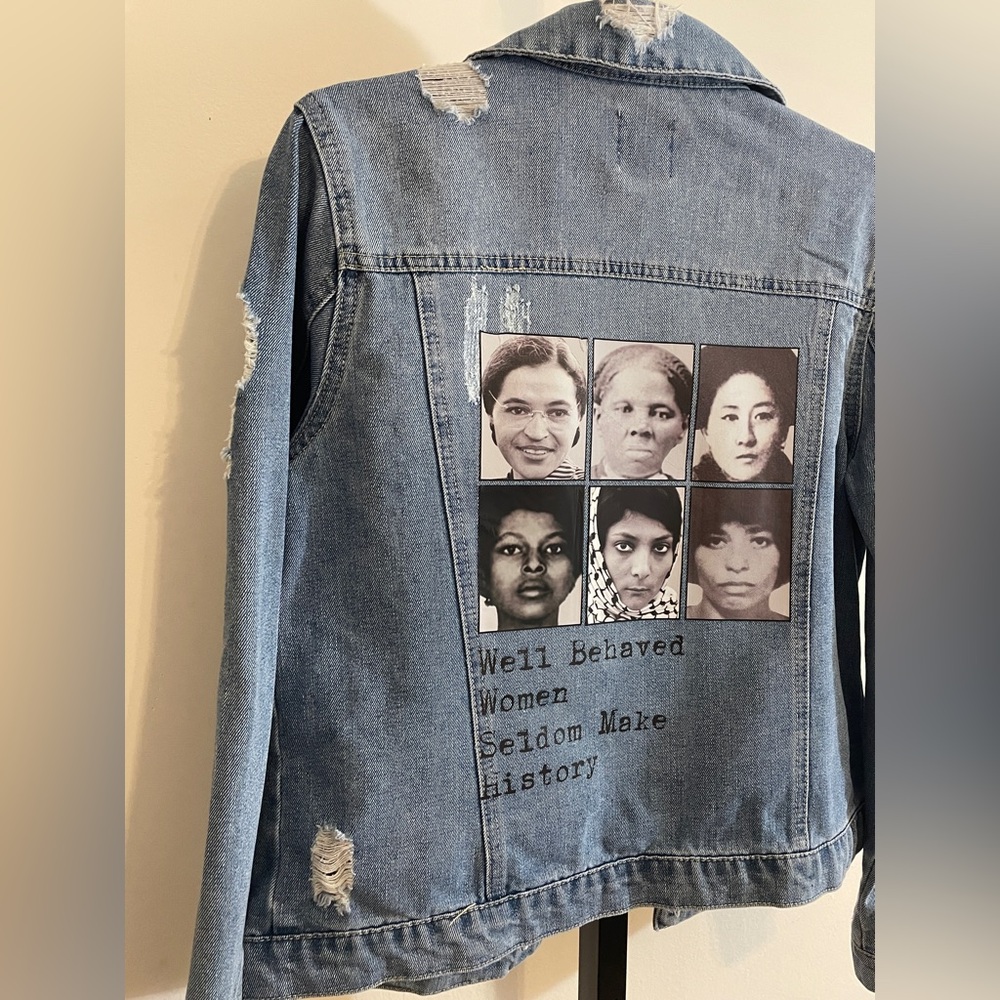 Revolutionary Women Denim Jacket Large